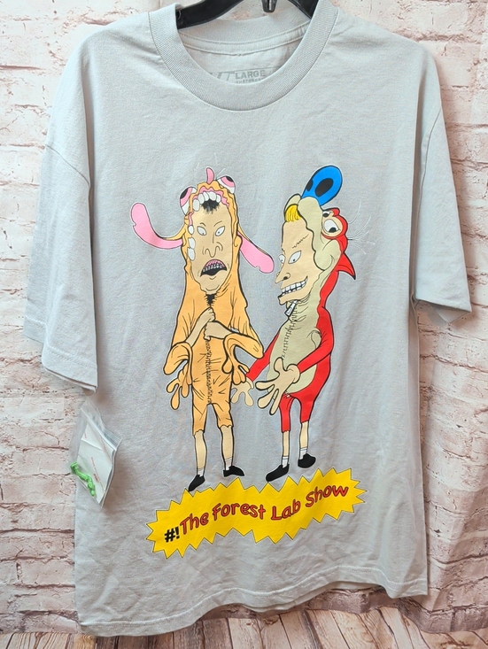 beavis and butthead Other - BEAVIS & BUTT-HEAD "The Forest Lab Show" REN & STIMPY T-Shirt Large New Nwt